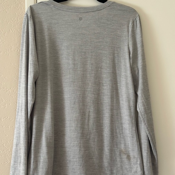 🐝(4/$15)Long Sleeve TeeTop, Danskin, Large, Gray - Picture 5 of 8